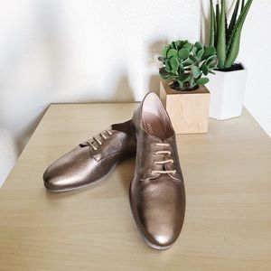 ECCO incise enchant tie warm grey women’s loafers